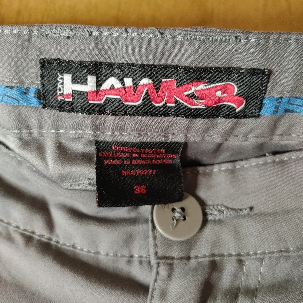 Tony Hawk Men's Gray Cargo Shorts 36 - Picture 3 of 8